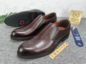 Original Dark Tan Franco Banetti Slip-on Formal Gentle Shoes