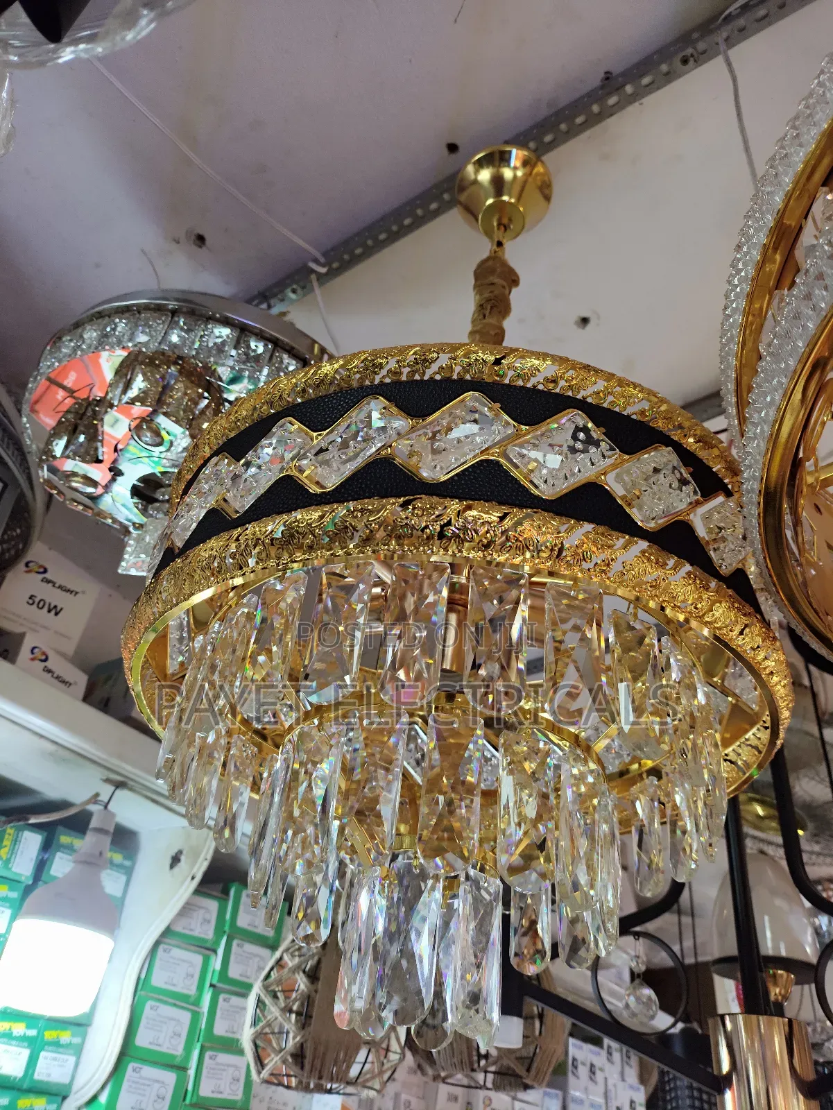 Modern Gold Chandelier