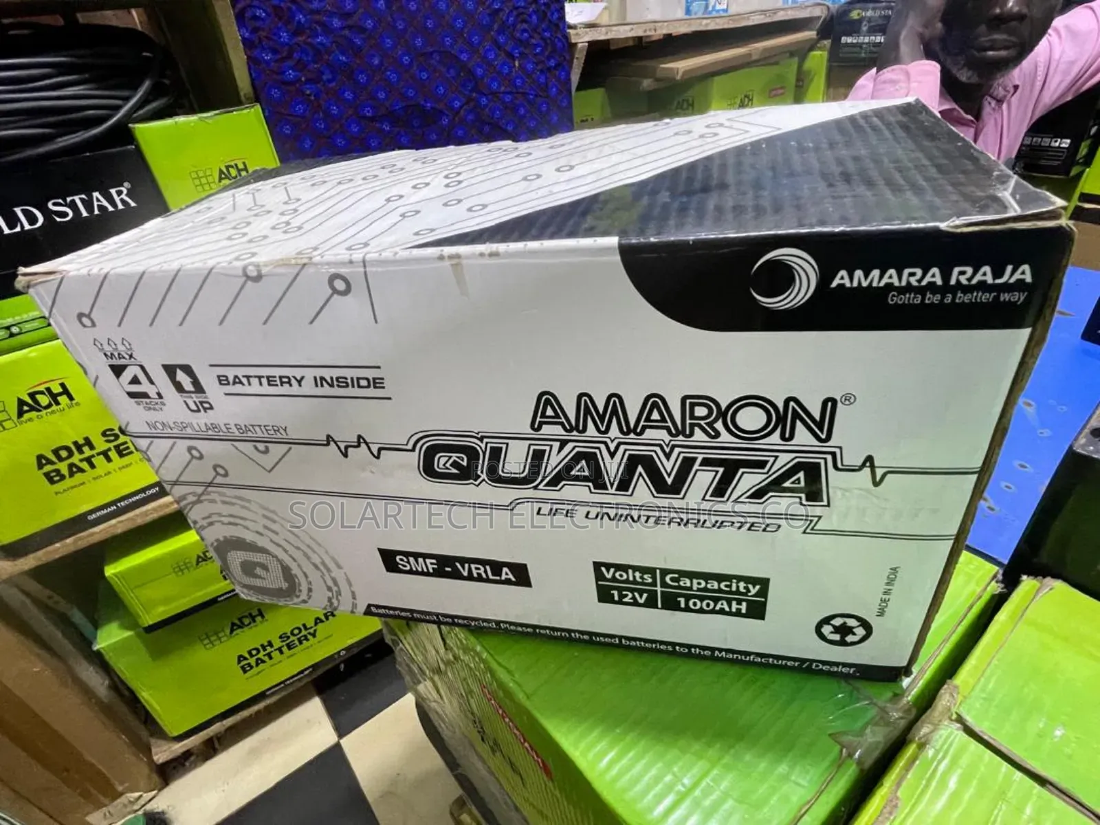 100ah Amaron Quanta Vrla Solar Battery Quha