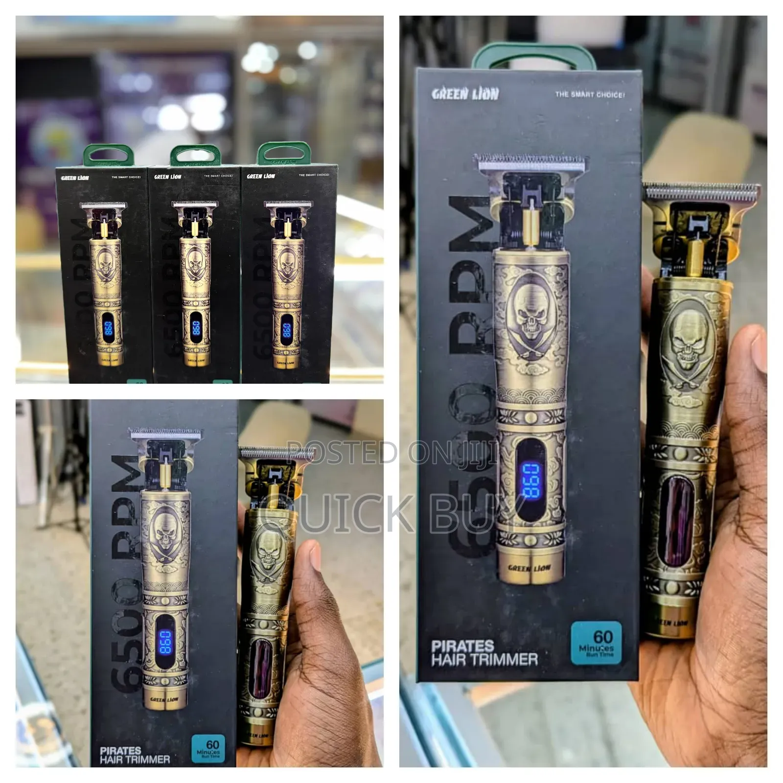 New Green Lion Pirates Hair Trimmer