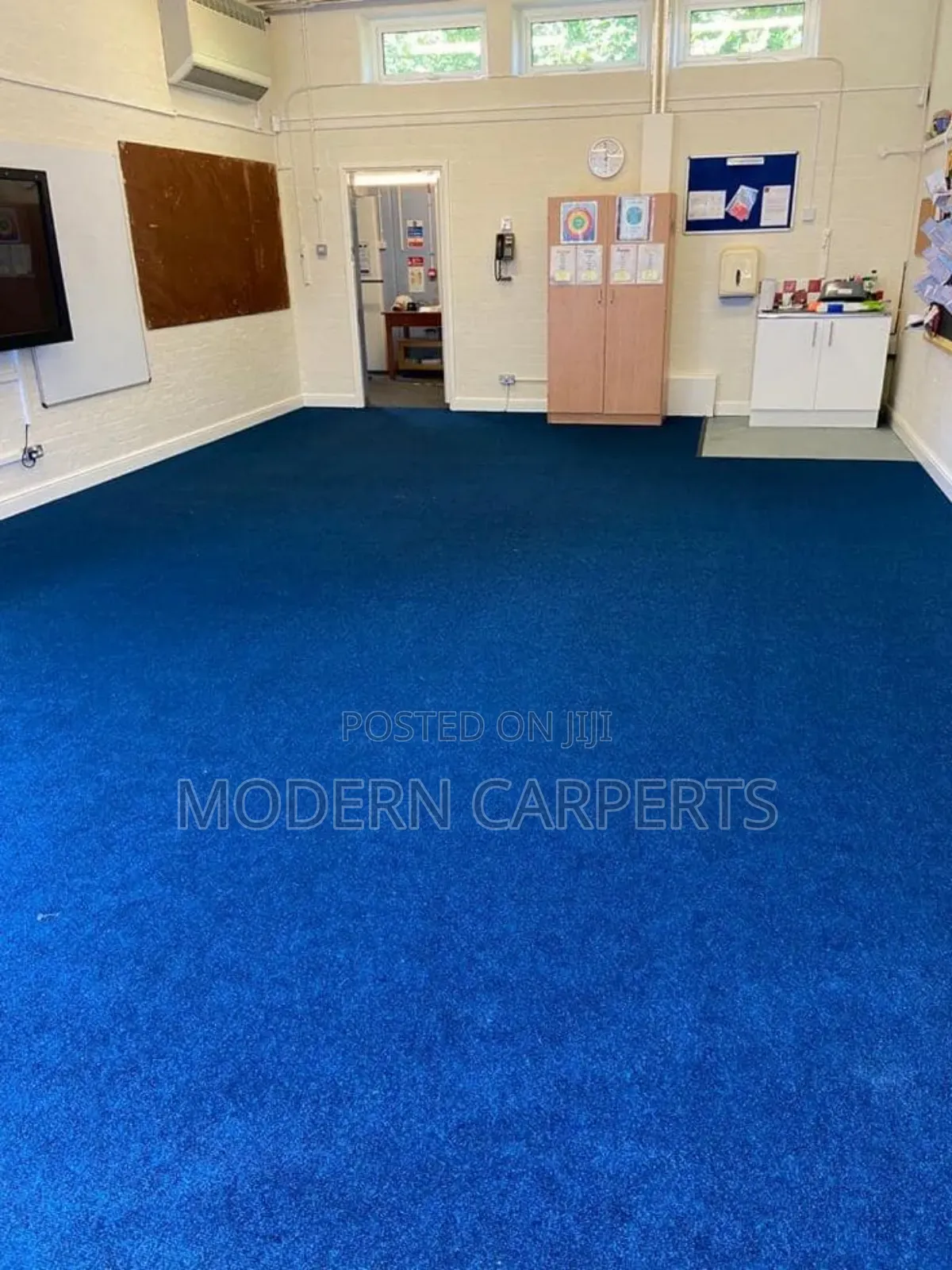 Wall to Wall Navy Blue Class Room Carpets