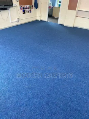 Navy Blue Office Wollen Carpet