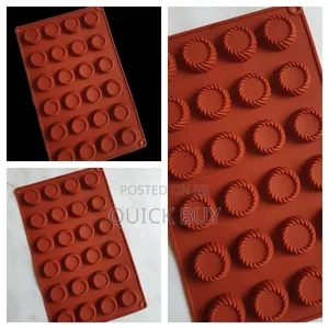 New Silicone Round Swirl Tray Chocolate Fondant Mould