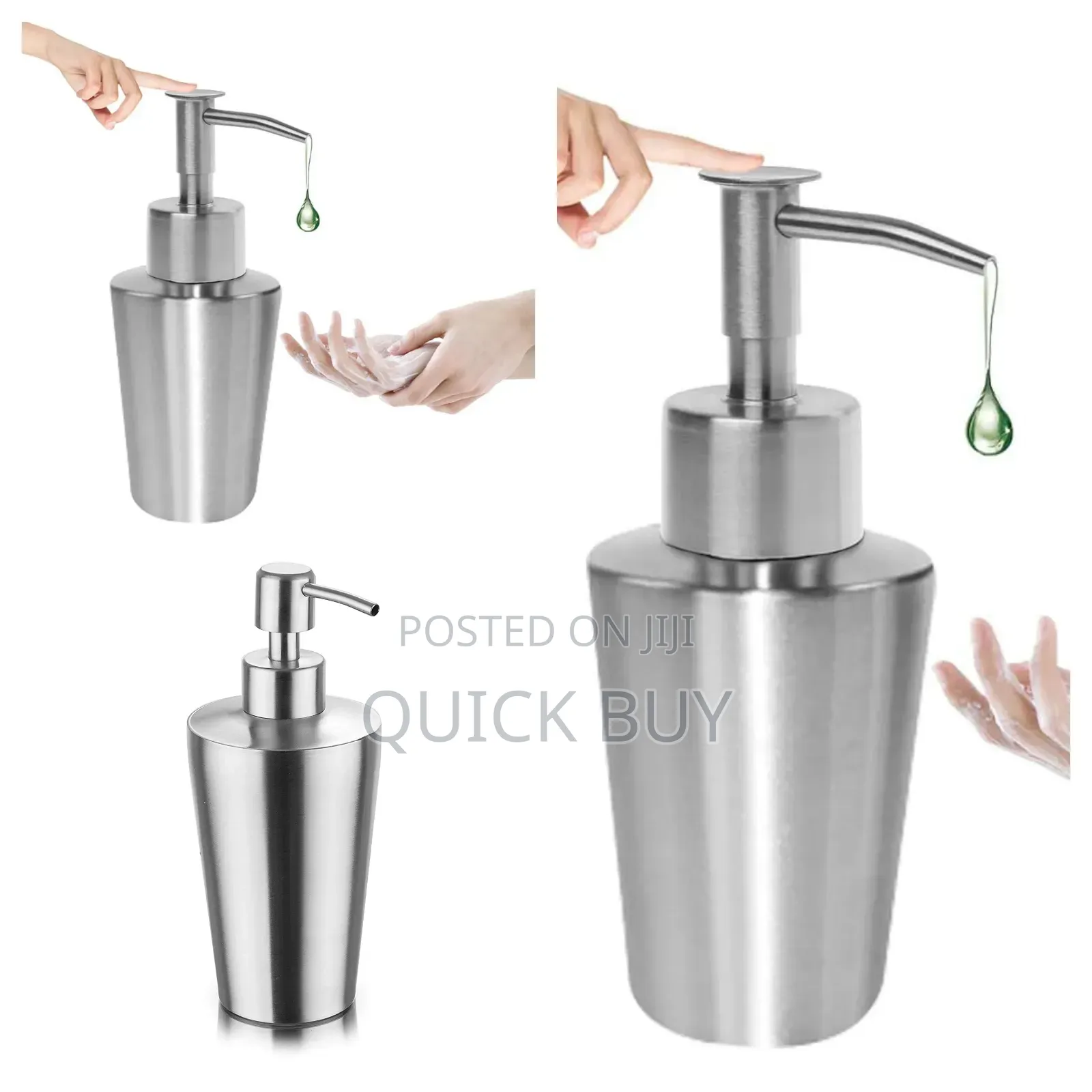 New Stainless Steel Press Liquid Soap Dispenser