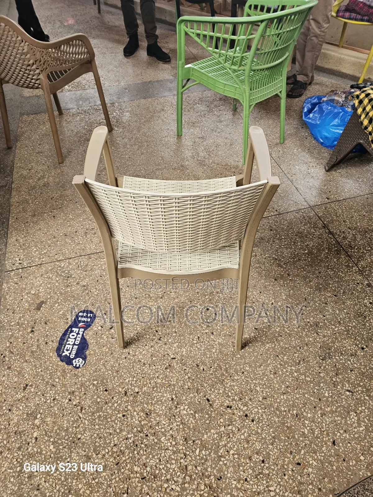 Plastic Chairs With Arm Rest.
