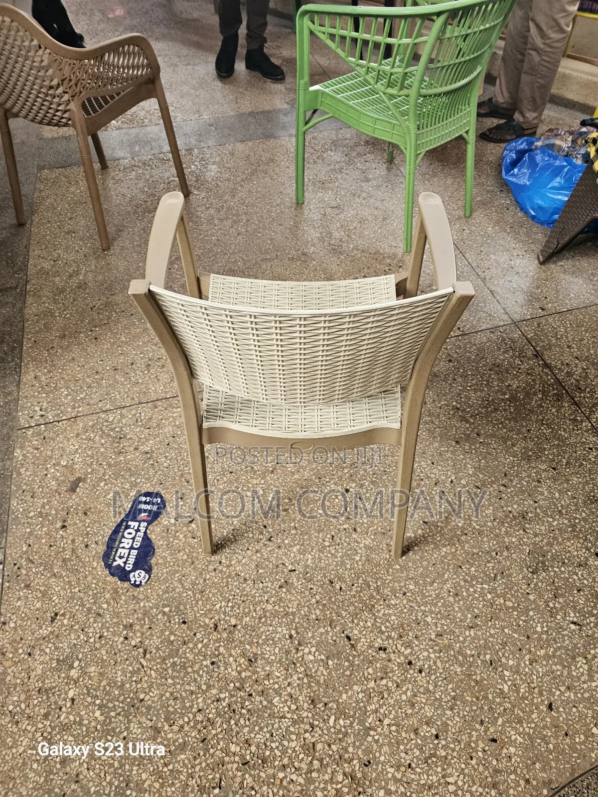 Plastic Chairs With Arm Rest.
