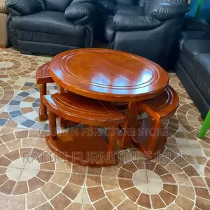 Simple Center Table With 4 Cabinets