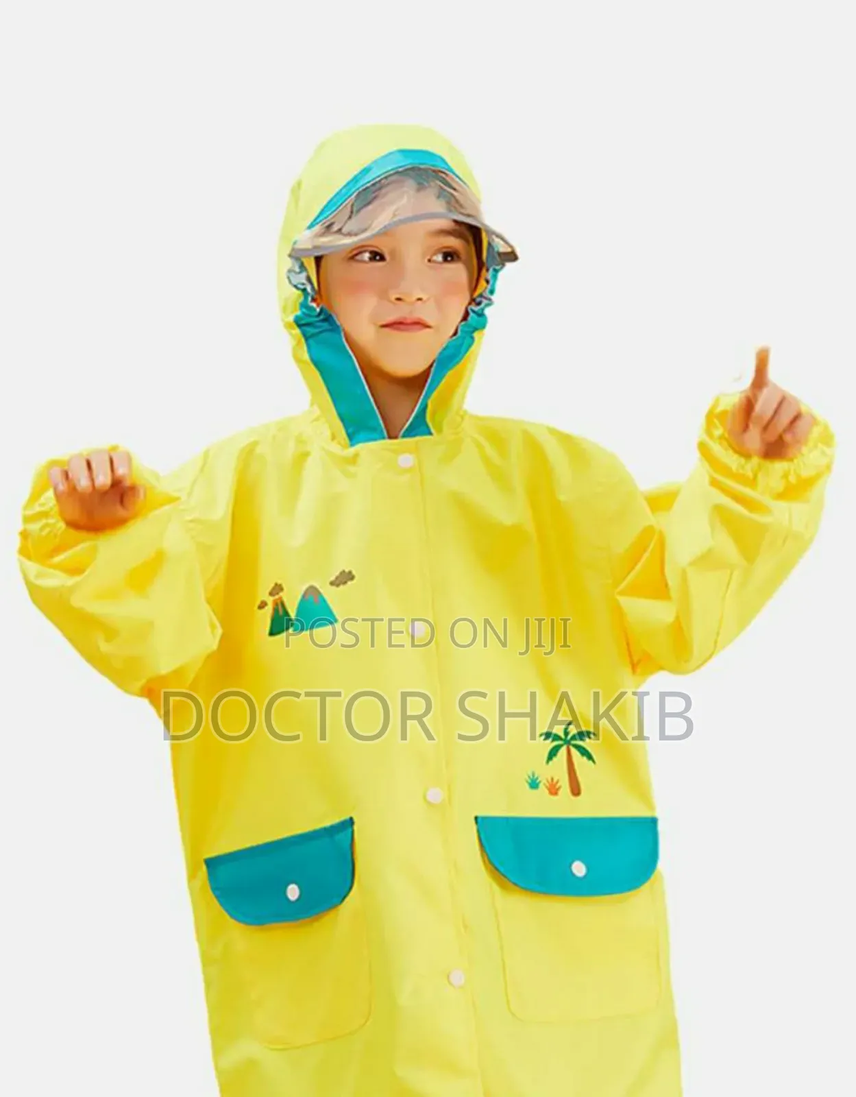 Kids Dinosaur Rain Jacket