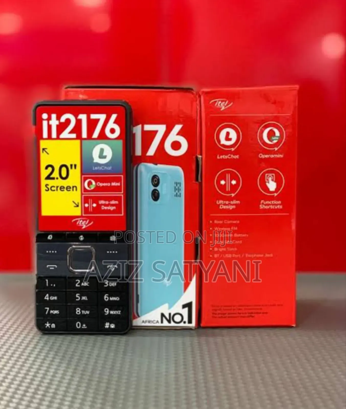 New Itel it2176 Black