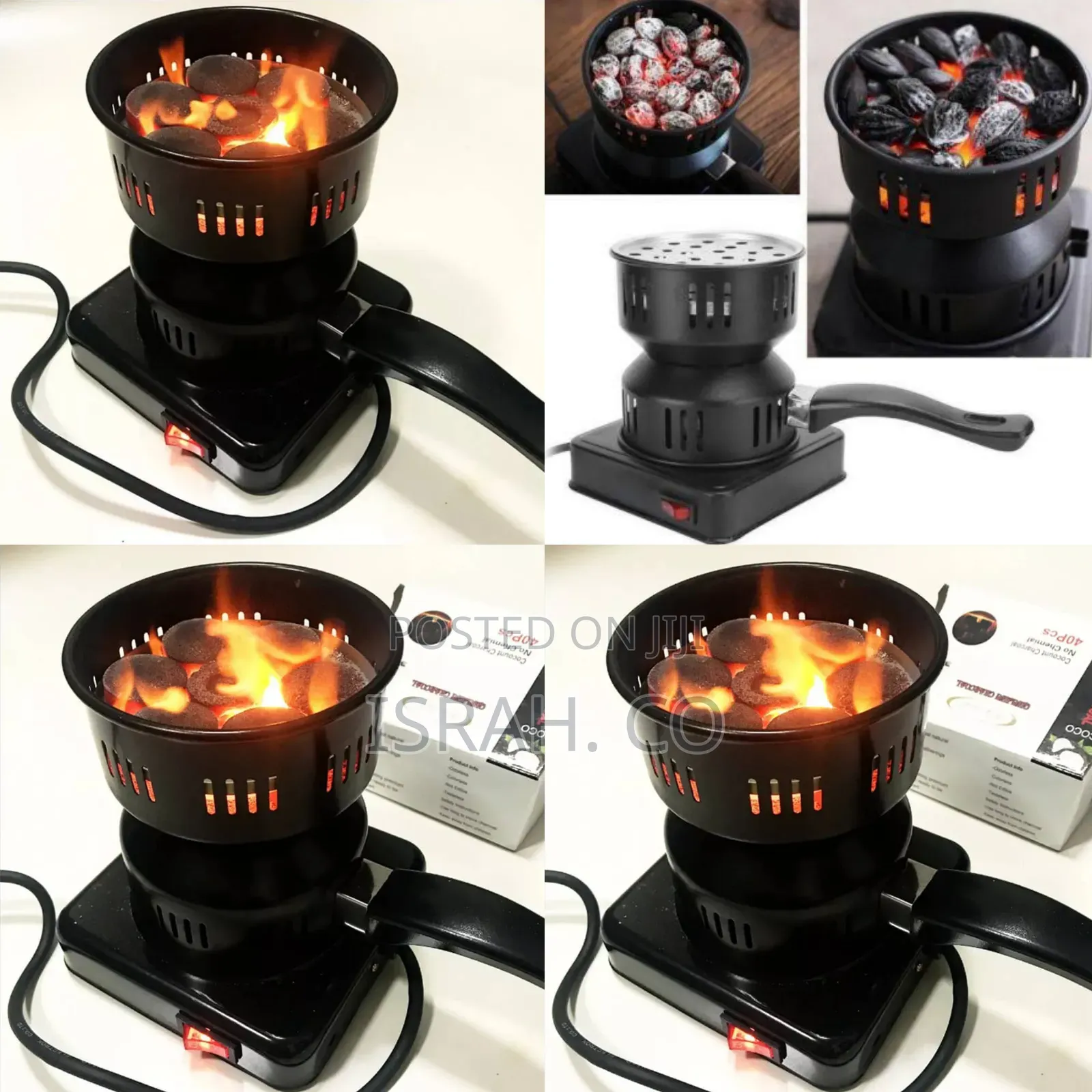 Portable Electric Black Hookar Charcoal Stove.