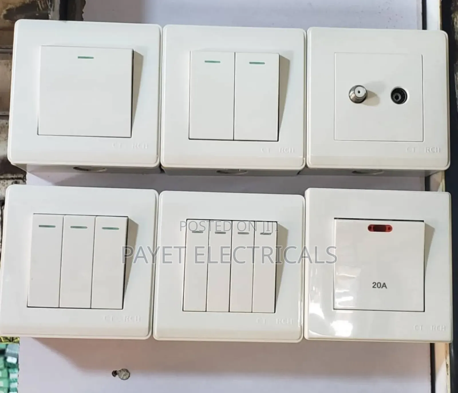Modern 1gang White Switch