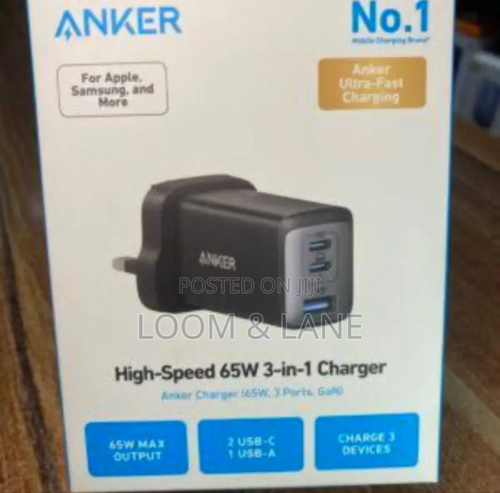 Anker High Speed 65w 3 in 1 Charger