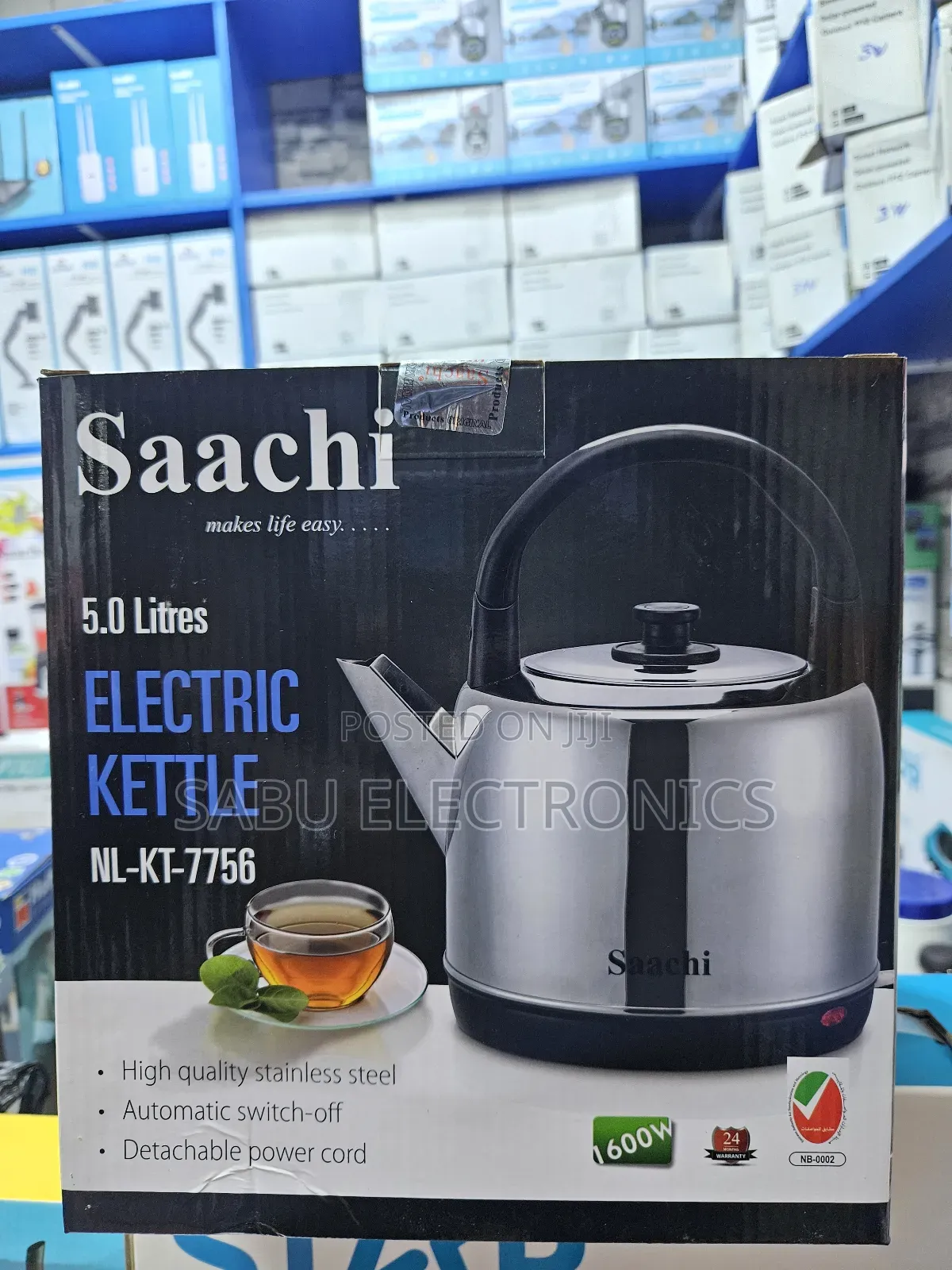 Saachi 5.0l Electric Kettle – Nl-Kt-7756 Powerful Durable