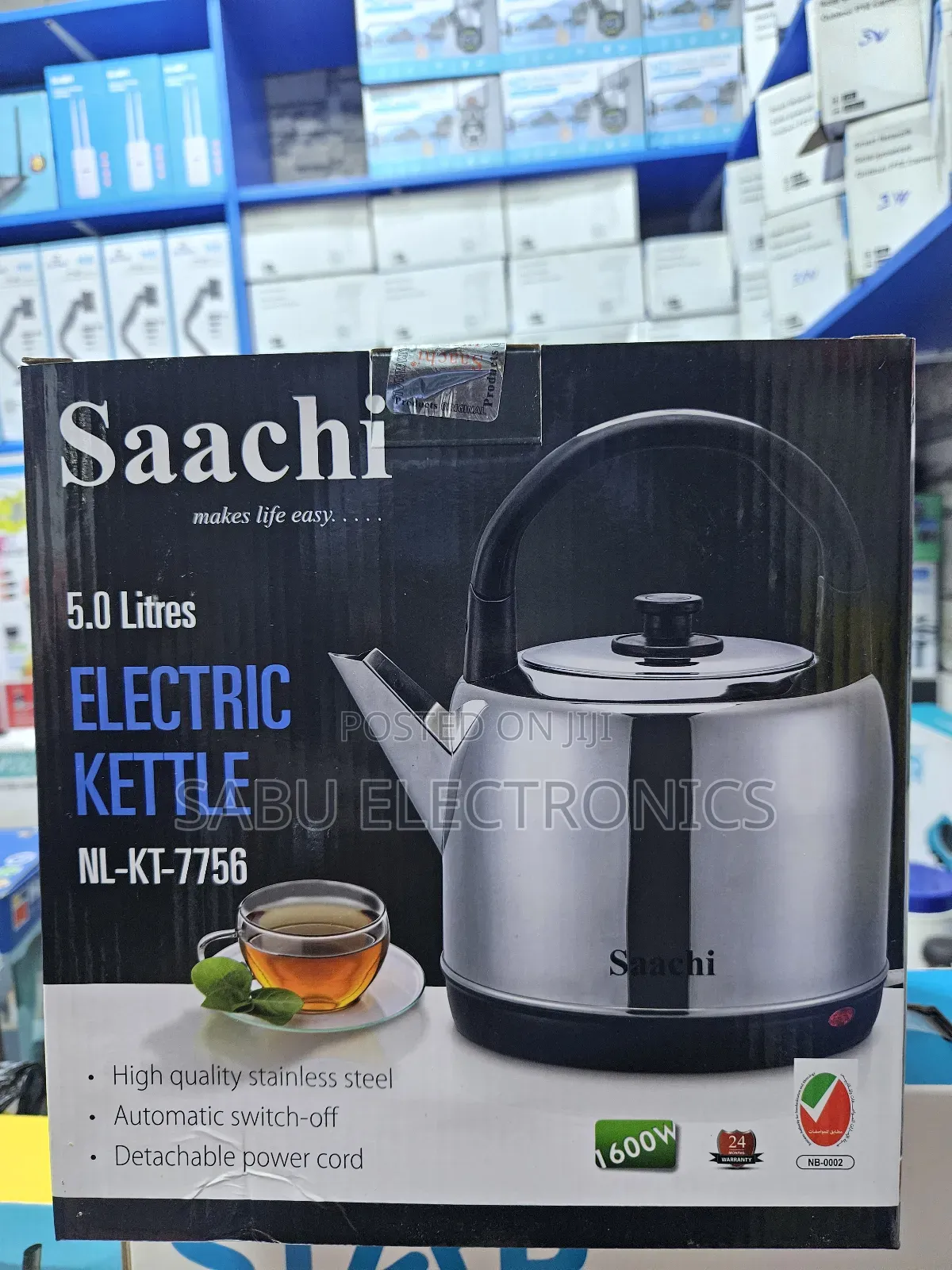 Saachi 5.0l Electric Kettle – Nl-Kt-7756 Powerful Durable