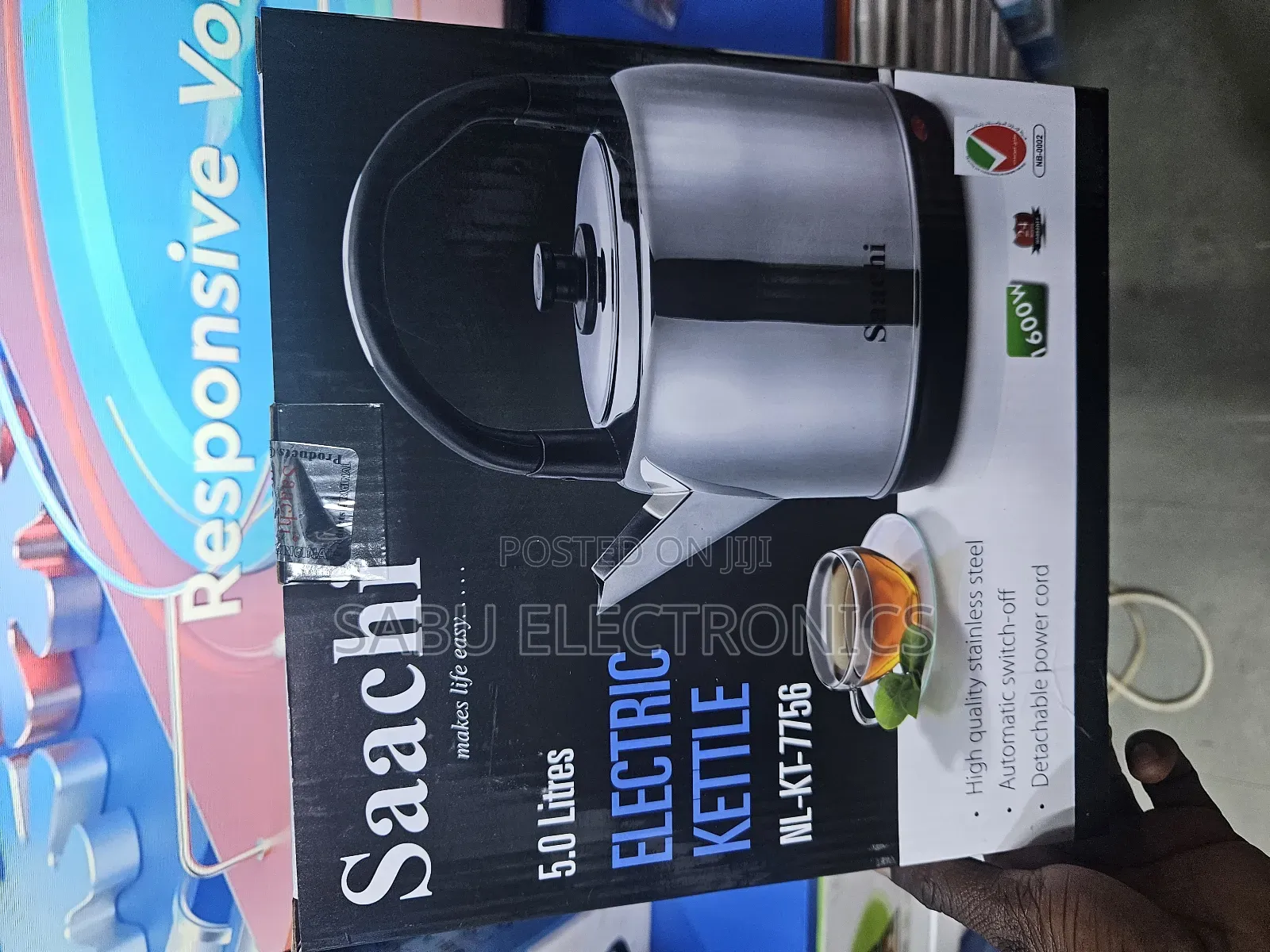 Saachi 5.0l Electric Kettle – Nl-Kt-7756 Powerful Durable
