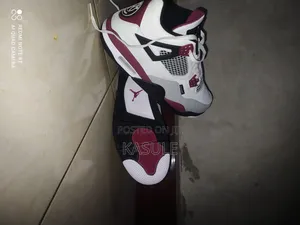 Jordan 4 White and Brownish Red