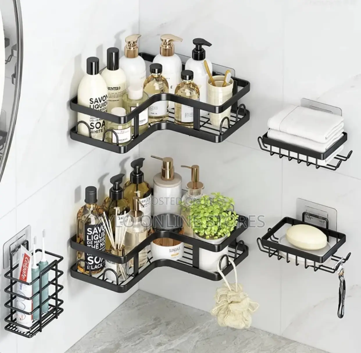 5 Set Bathroom,Storage Rack,Kitchen Organizer