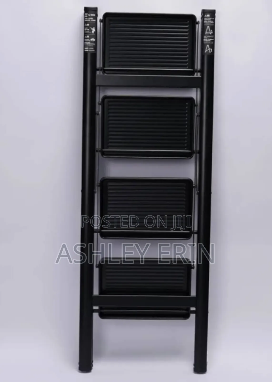 Foldable Ladder 4-Steps Black