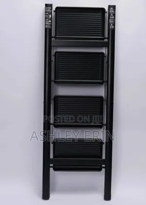 Foldable Ladder 4-Steps Black