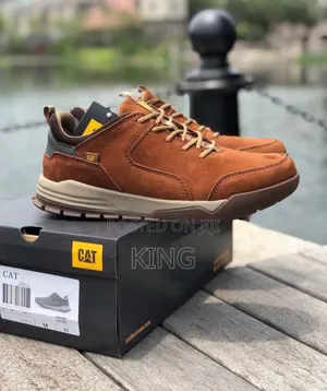 Caterpillar Men's Threshold Lace-Up Low Shoes in Brown.