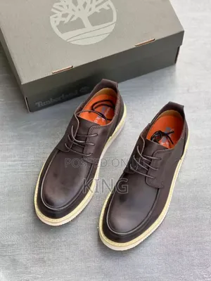 Original Timberland Men Work Genuine Leather Boot Shoe Brown