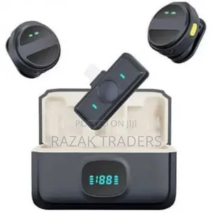 2 PCS Tie Collar Mic Portable Live Streaming Small Wireless