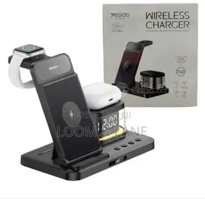 Yesido Ds22 5-in-1 Wireless Charger With Clock