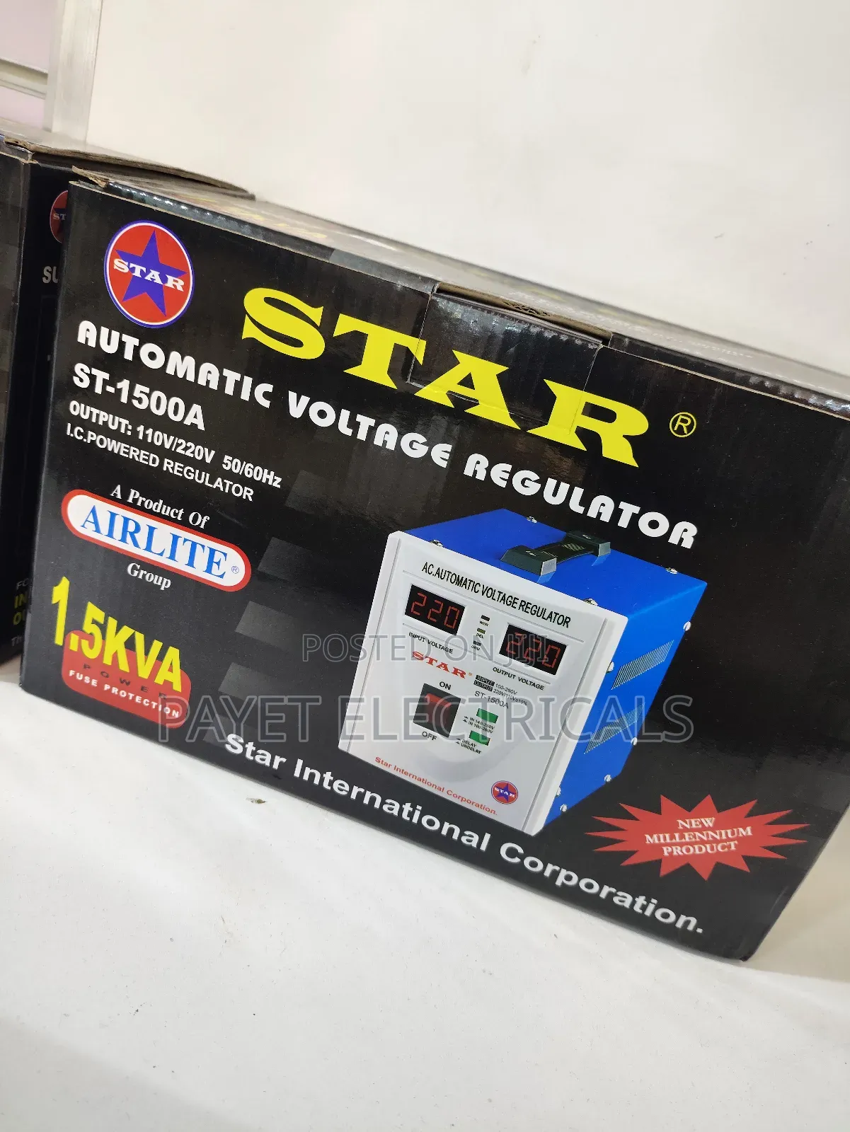 Automatic Voltage Regulator for 1.5kva/ 1500a