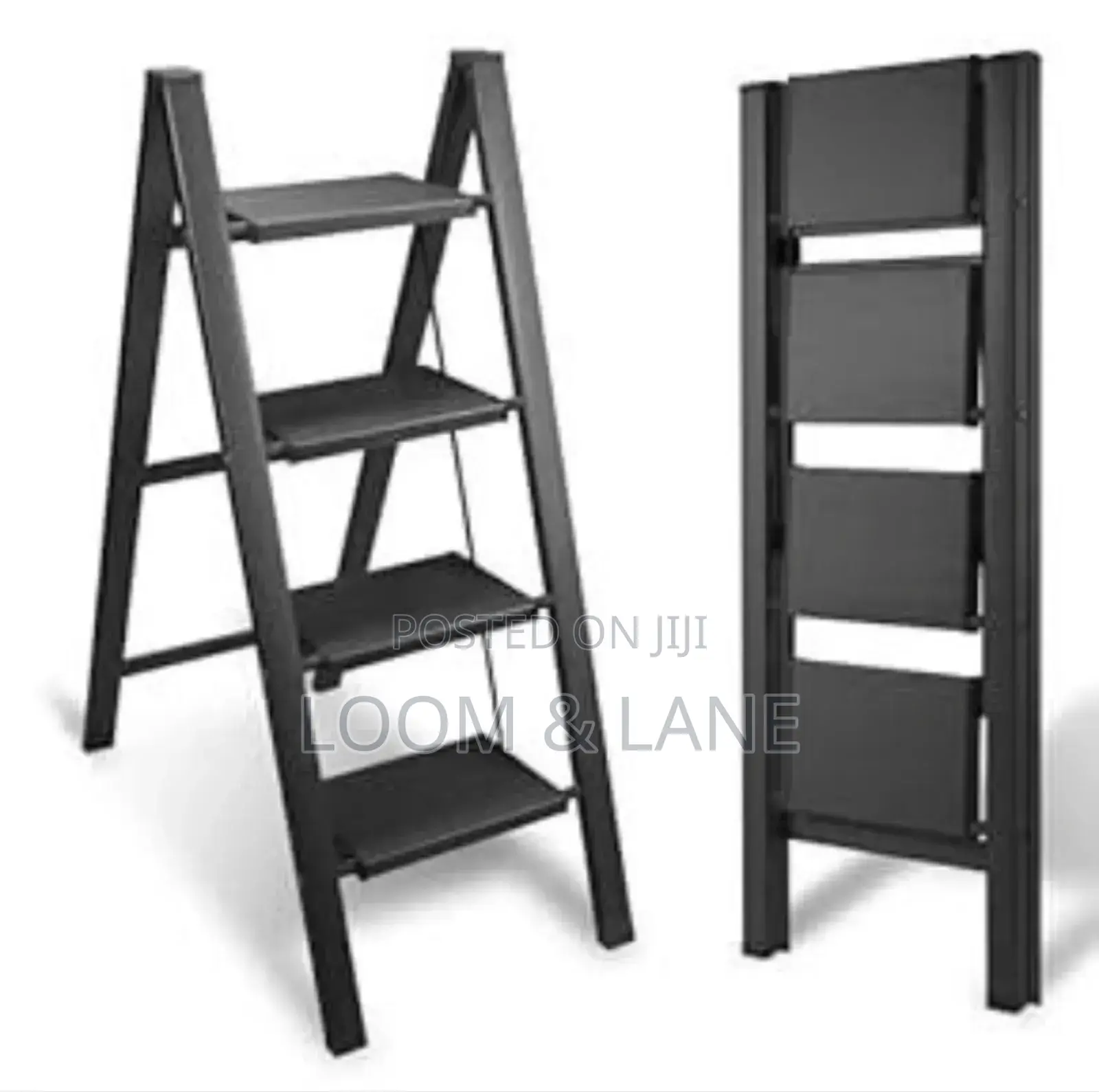 Foldable Ladder 4-Steps Black
