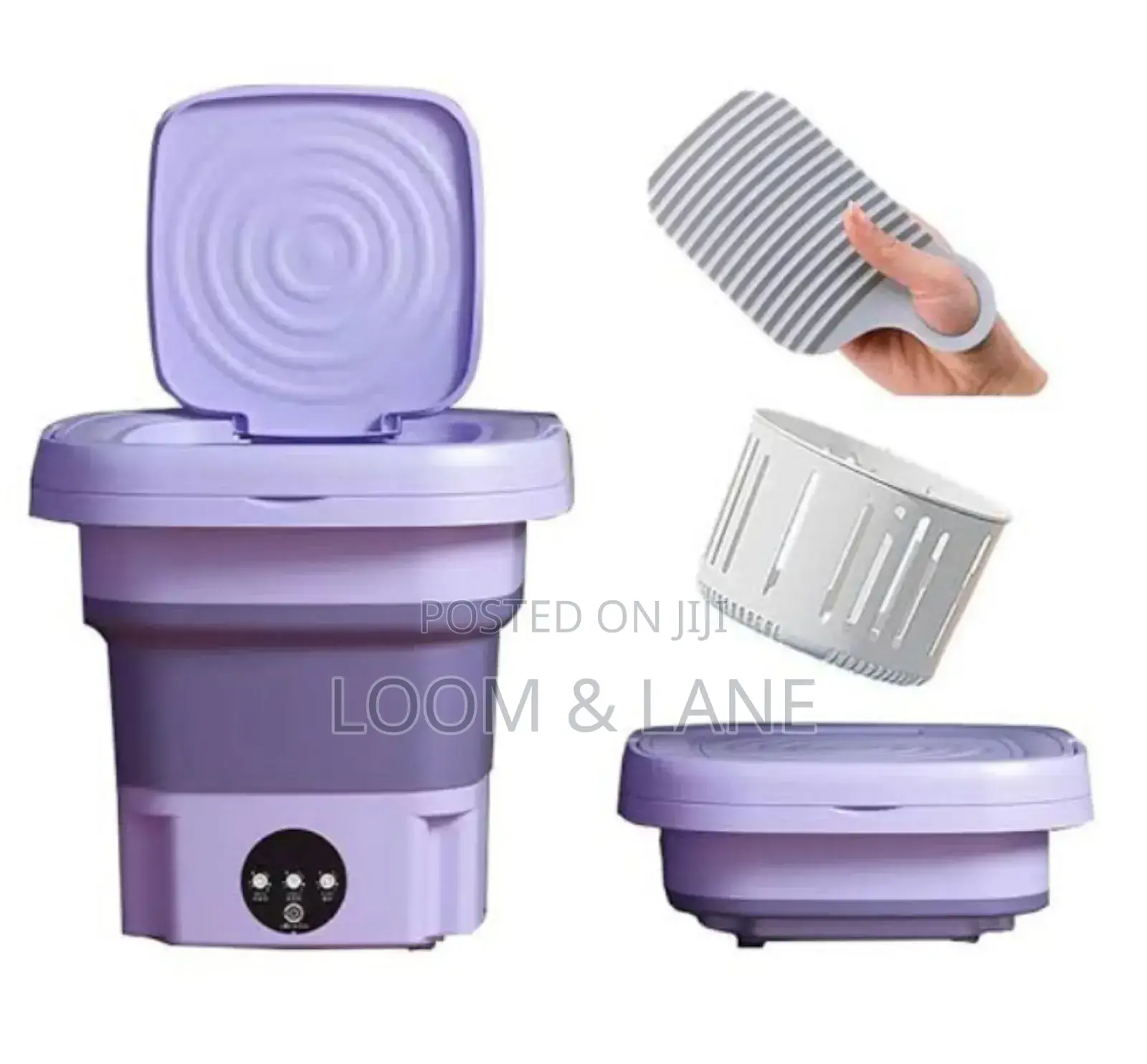 8l Foldable Mini Washer Machine and Drain Basket