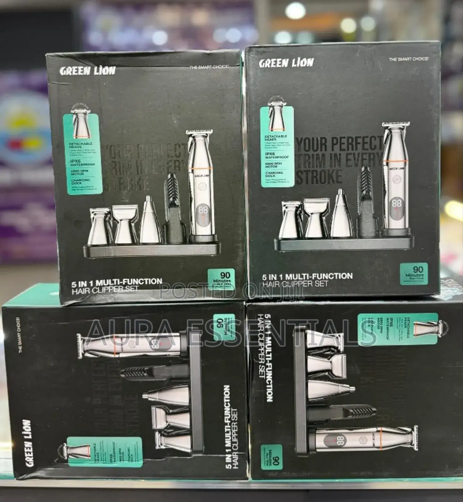 Green Lion 5 in 1 Multi-Function Hair Clipper Set 600mah