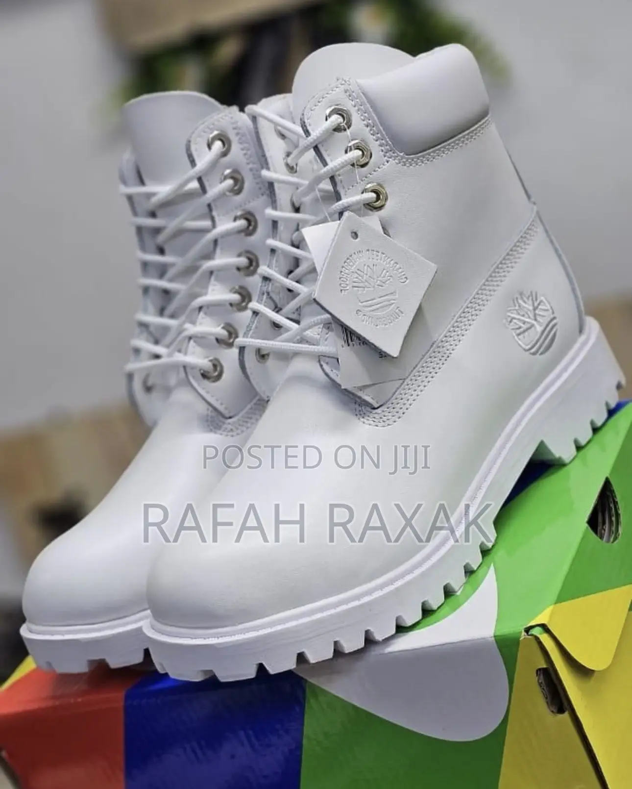 Men’S Triple White Timberland 6 Inch Waterproof Boots