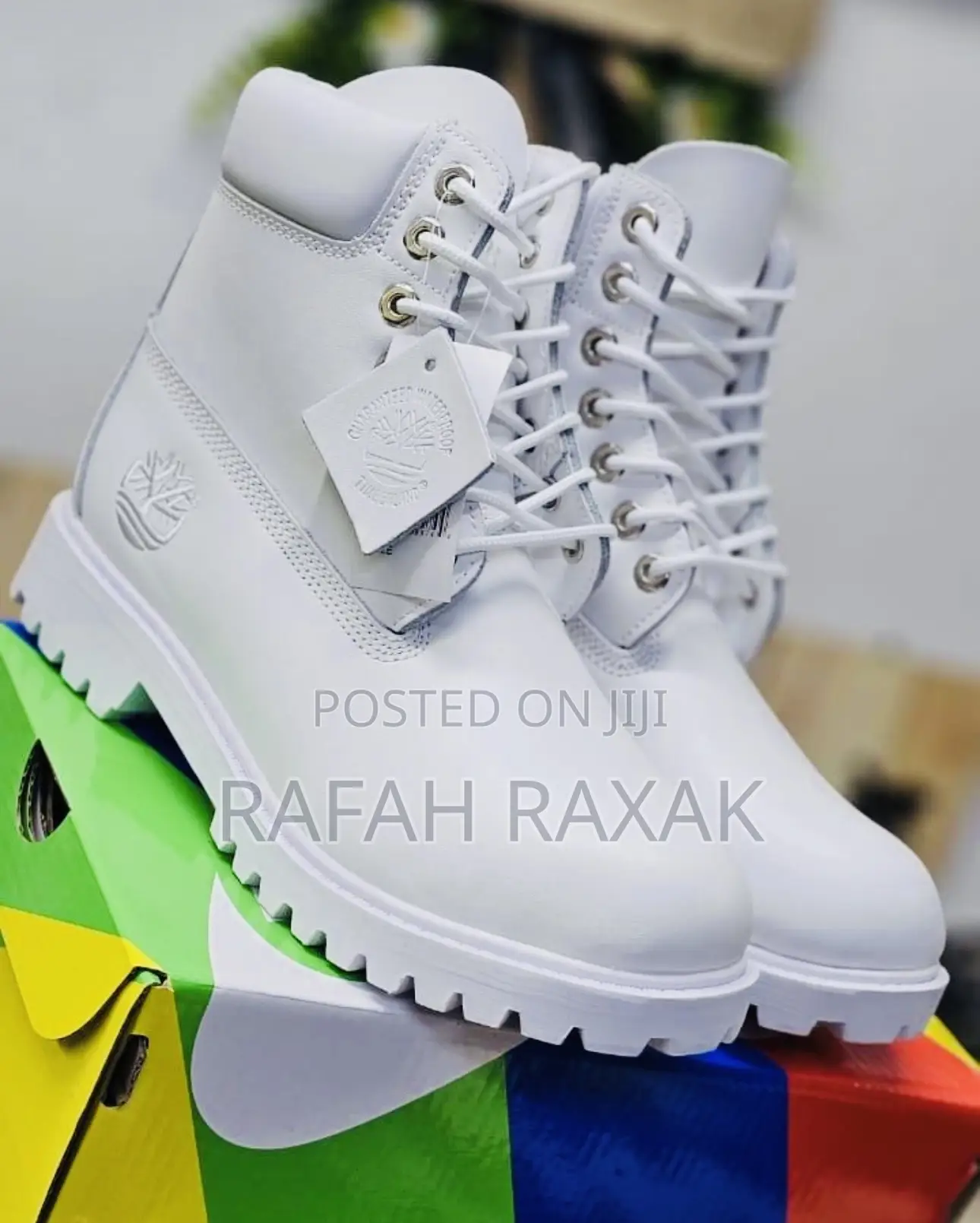 Men’S Triple White Timberland 6 Inch Waterproof Boots