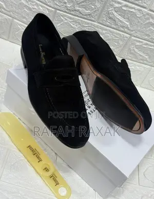 Men’S Super Classic Black John Foster Suede Loafers