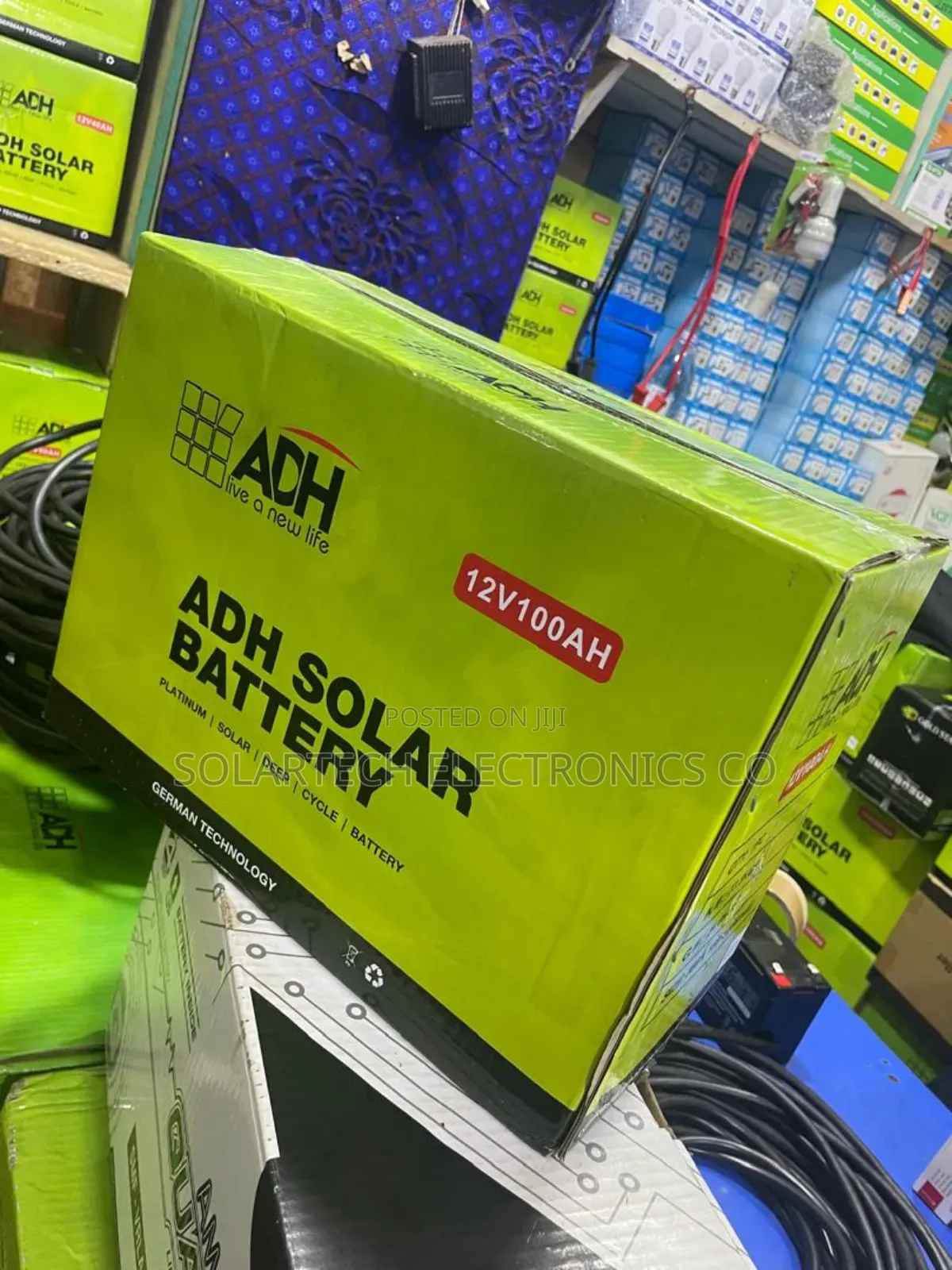 100ah German Technology Adh Solar Powder Battery Tech