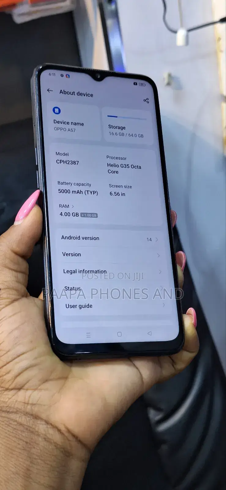 Oppo A57 64 GB Black