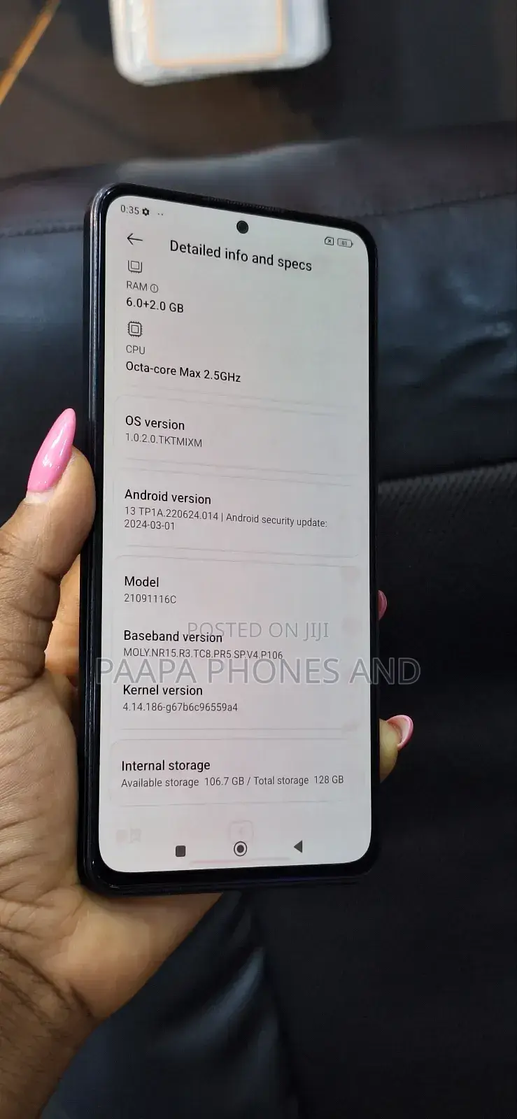 Xiaomi Redmi Note 11 Pro 5G 128 GB Black