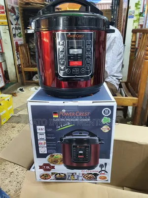 Power Crest Pressure Cooker-red 7l