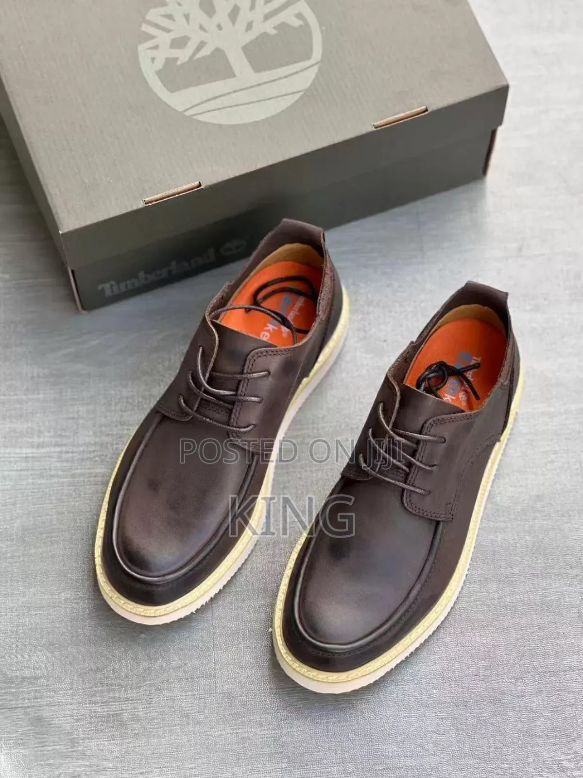 Original Timberland Men Work Genuine Leather Boot Shoe Brown