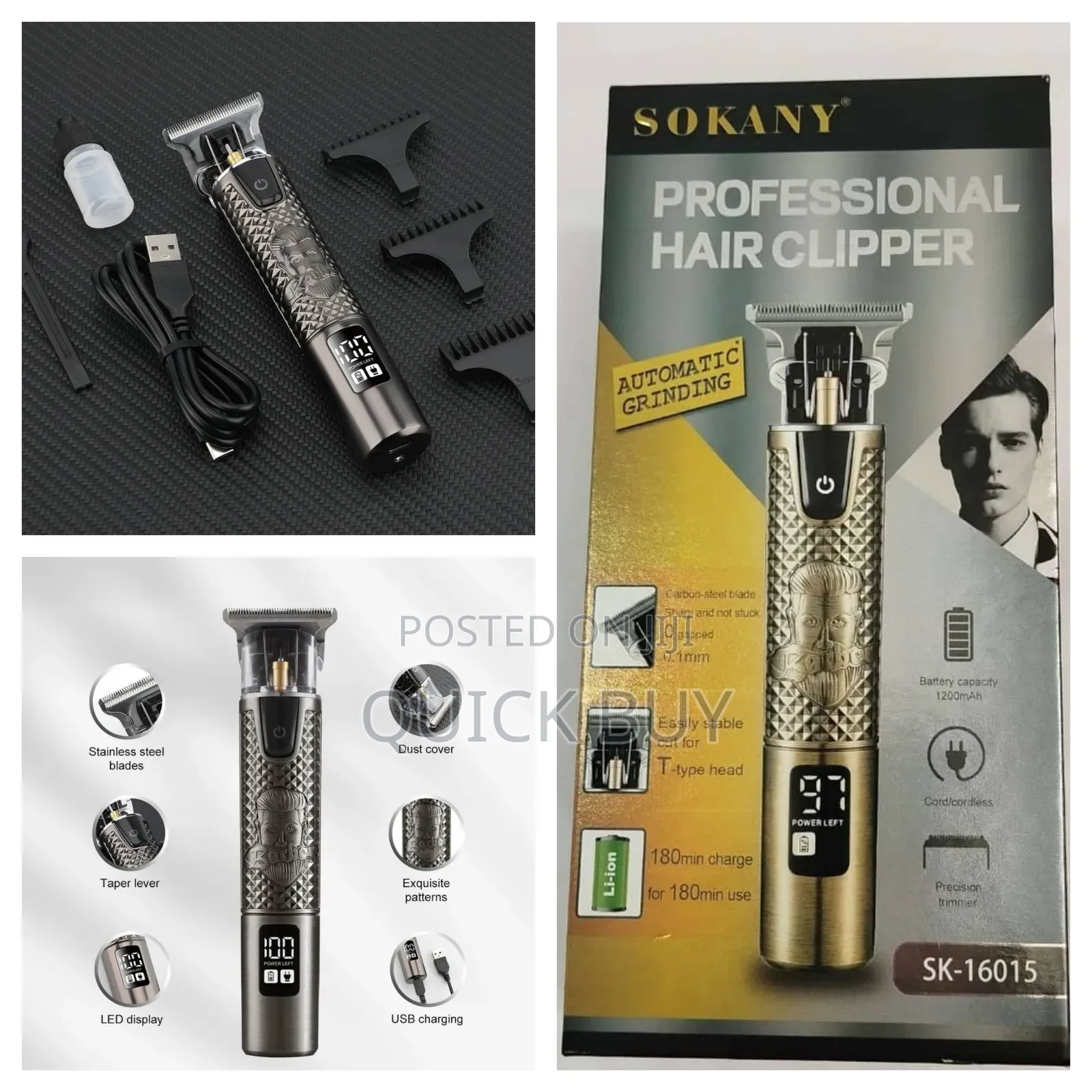 Sokany Professional Hair Clipper, Model Sk-16015