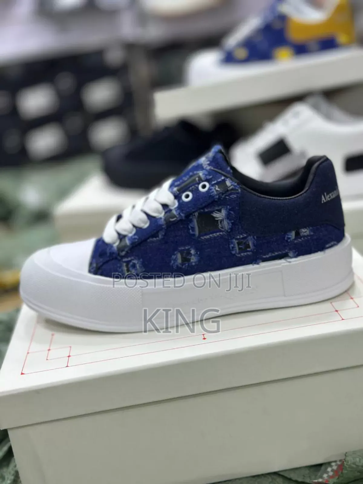 Alexander McQueen Deck Plimsoll Sneakers Denims