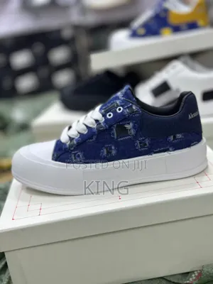 Alexander McQueen Deck Plimsoll Sneakers Denims