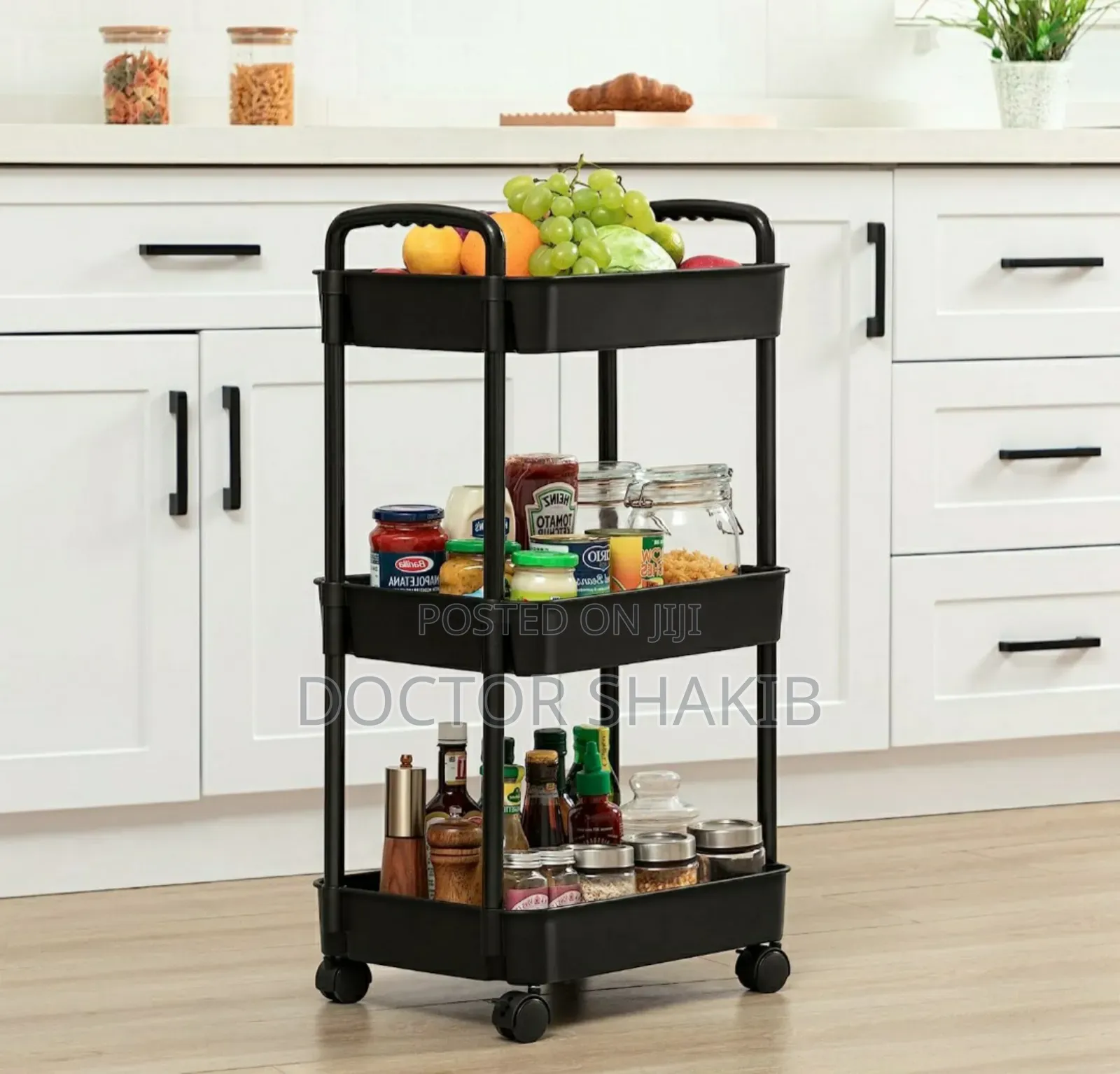 New 3-Tier Rolling Utility Cart or Trolley
