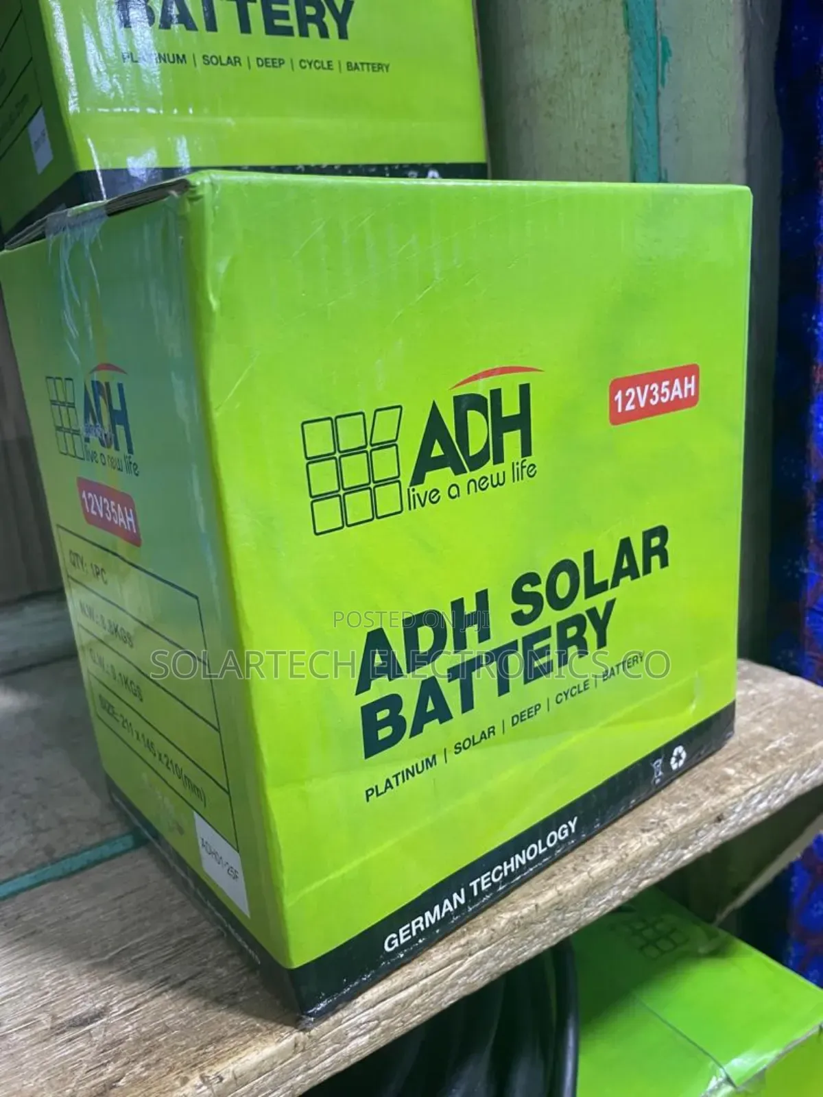 35ah Durable Adh German Technology Solar Powder Battery Nohh