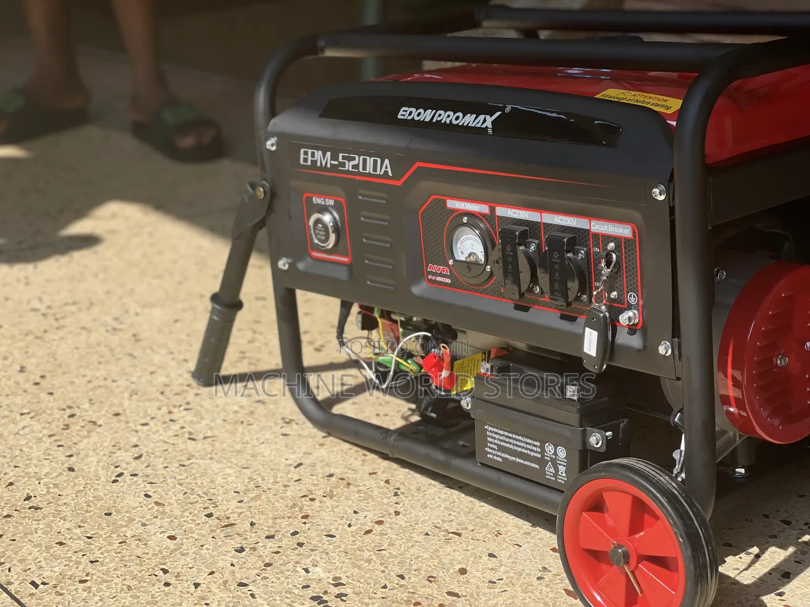 Button Start Edon Promax 5kva Generator