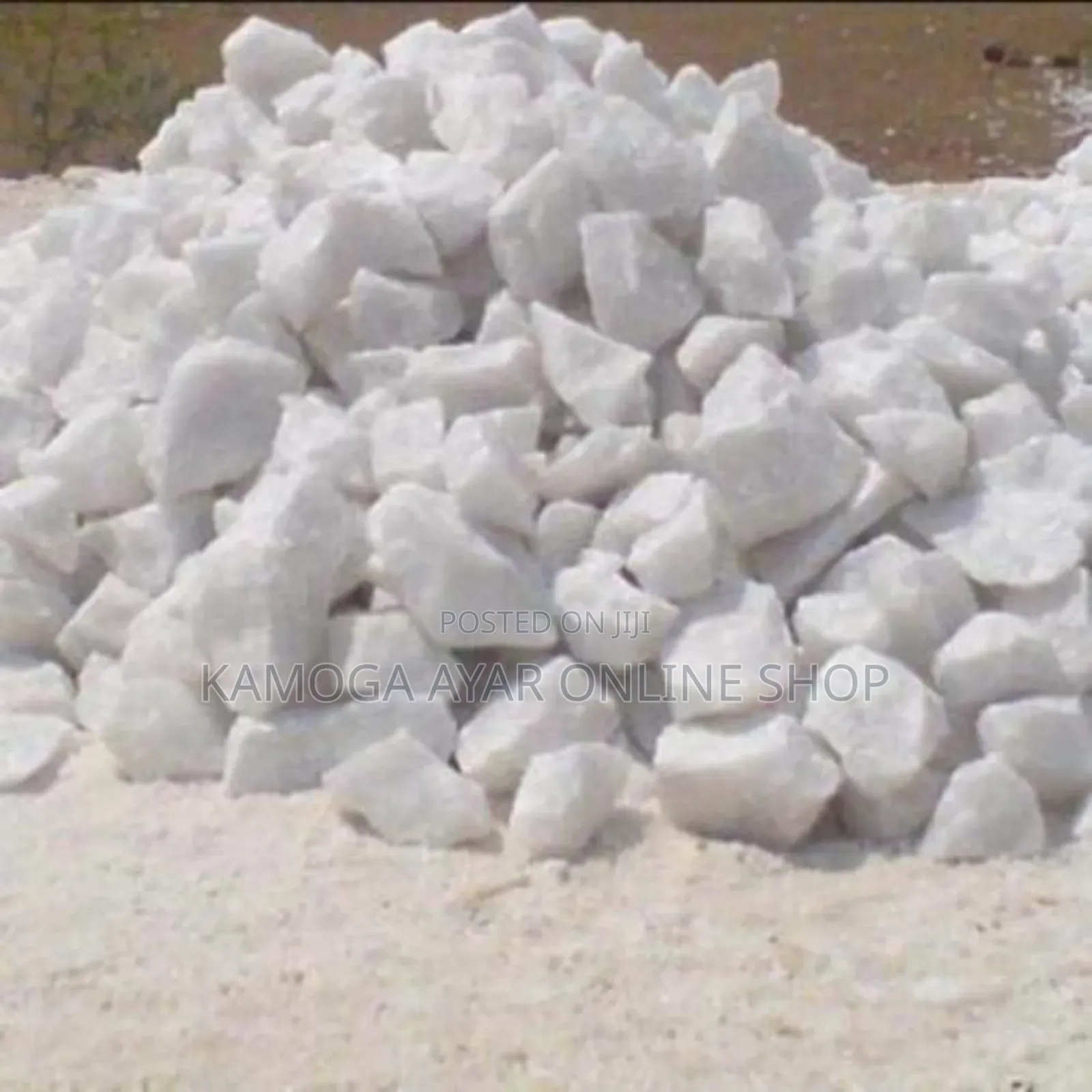 Natural Snow White Broken / Crashed Stones