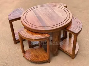 Mugavu Centre Table With Small Serving Stools