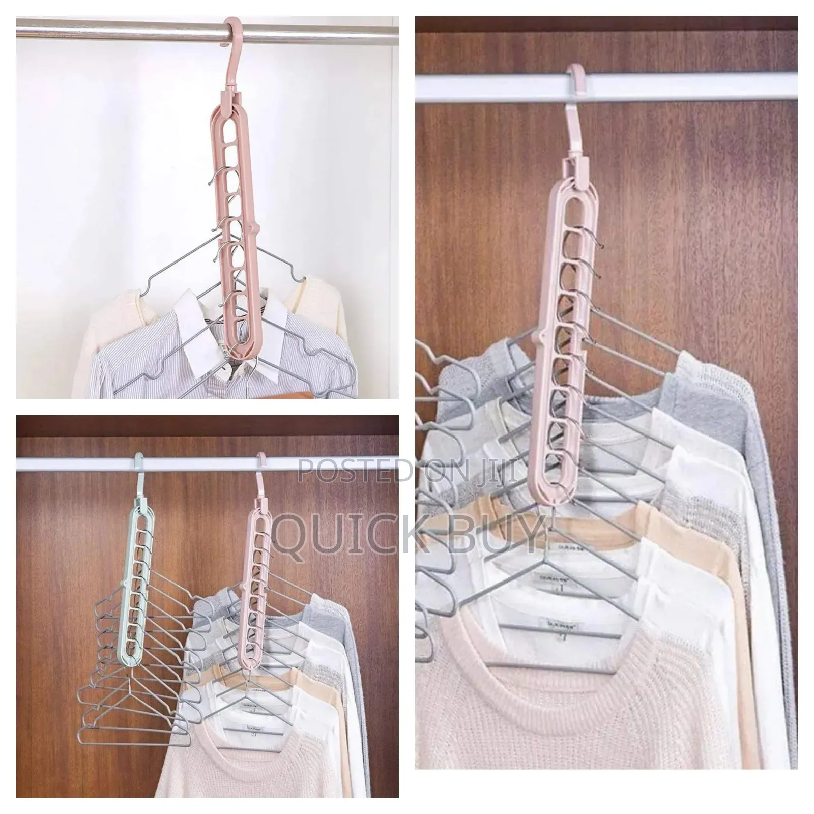 2pcs Multifunction Foldable Storage Hangers