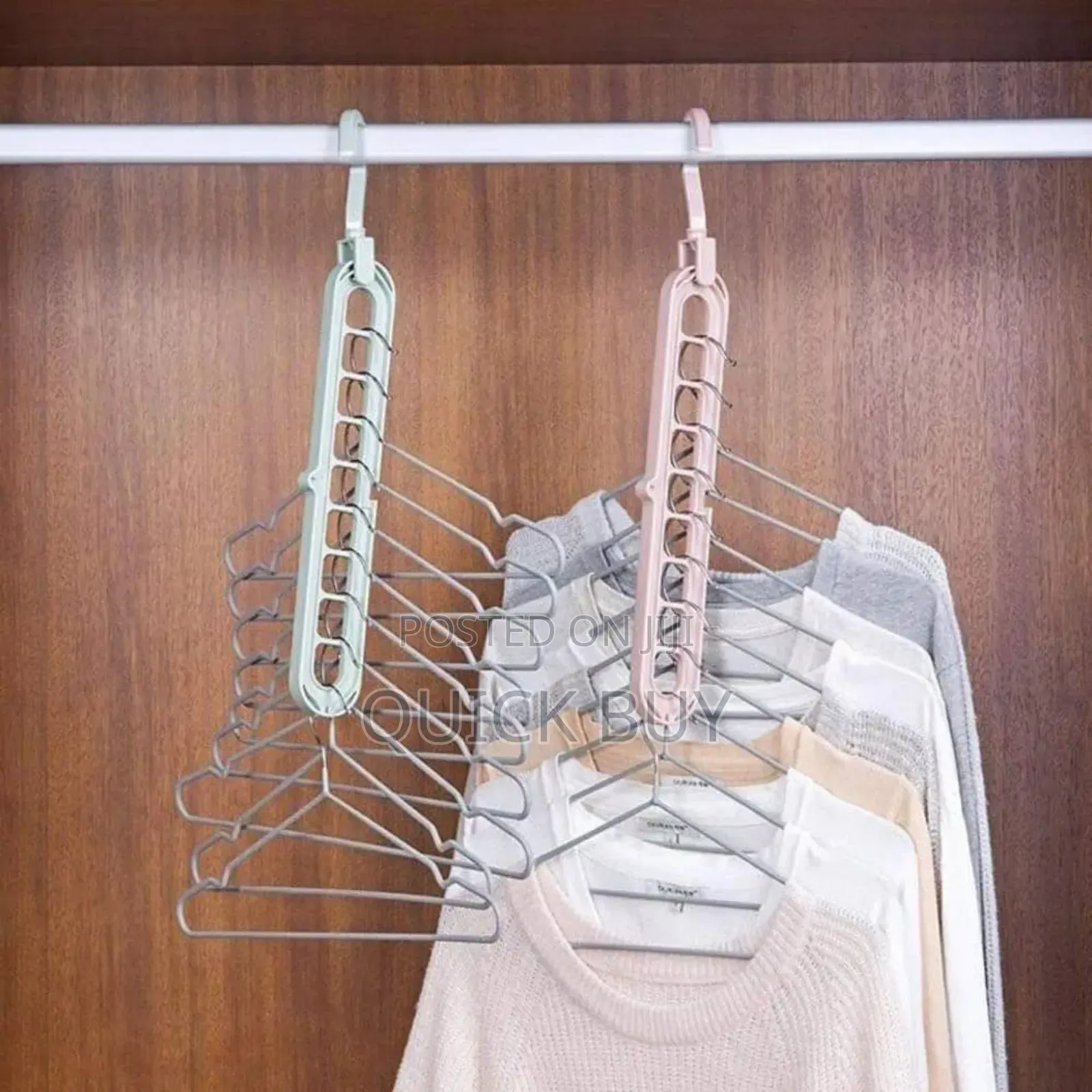 2pcs Multifunction Foldable Storage Hangers
