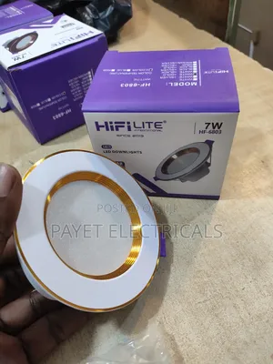 White and Gold Led Spot/Down Light for 7watts
